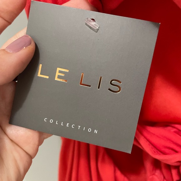 LE LIS Women’s Sleeveless Criss Cross Tie Back Back Mini Bodycon Dress NWT - Picture 10 of 11